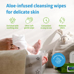 Medline FitRight Aloe Personal Cleansing Cloth Wipes, Scented, Pack of 48, 8 x 10 inch Adult Large Incontinence Wipes