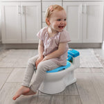 The First Years Pinkfong Baby Shark Potty Training Toilet and Toddler Toilet Seat - Potty Training Toilet Seat with Fun Flushing and Cheering Sounds