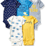 Gerber Baby Boys 5-Pack Short Sleeve Variety Onesies Bodysuits Awesome Fox 6-9 Months