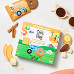 Once Upon A Farm Banana, Pumpkin & Cauliflower Soft Baked Bar Snack, for Toddler, Tractor Wheels, No Added Sugar, Non GMO, 3.35 Ounces (Pack Of 8)