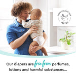 LILLYDOO Diapers - Size 2 (9-18 lbs), Half-Monthly Supply (100 Count), Skin-Friendly, Ultrasoft, Chlorine-Free & Absorbent Baby Diapers