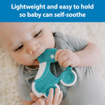 Dr. Brown's Ridgees Roller Skate Baby Teether, Massaging Multi-Texture Teething Toy for Babies, BPA-Free, 3m+