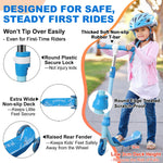 Kick Scooter for Kids 3-7 Age - LED Lighted 3 Wheel Toddler Scooter, 360° Steering, Adjustable Height Handlebar, Anti-Slip Deck, Stable Metal Design, Indoor Outdoor for 3-5, 5-7 Year Old Girls Boys