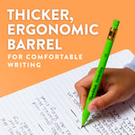 Paper Mate Handwriting Triangular Mechanical Pencil Set with Lead & Eraser Refills, 1.3mm, 8 Count - Back to School, Teacher Supplies, Home, Kids Writing, Fun Barrel Colors