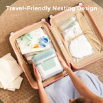 Momcozy Bottle Sterilizer and Dryer, Modular Nesting Space Saving Design, 6 Bottles Capacity, 4 in 1 Compact Sterilizer for Baby Bottles, Breast Pump Parts & Newborn Essentials, Drying Rack Included