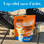 Todd's Better Snacks Egg-Cellent Protein Puffs, Sea Salt & Vinegar, 2.5 Oz (Pack of 4), Made with Egg Whites, 12g Protein, Gluten Free Healthy Snack