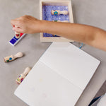 Melissa & Doug Happy Handles Wooden Stamp Set: 6 Stamps and 6-Color Stamp Pad