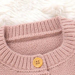 DovFanny Baby Toddler Girl Cardigan Warm Sweater Floral Long Sleeve Jumpers Coats Knitted Clothes with Cute Goose