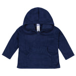 Gerber Baby Toddler Hooded Kangaroo Pocket Terry Cover Up, Navy, 4T