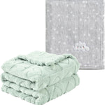 CREVENT 30''X40'' Cute Cozy Fluffy Warm Baby Blanket for Boys Infants Toddlers' Bedding Crib Cot Stroller, Baby Shower Birthday Newborn's Gift - Grey Cloud