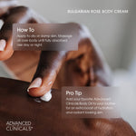 Advanced Clinicals Bulgarian Rose Anti Aging Vitamin E Moisturizer Body Lotion & Face Cream | Body Butter Cream | Skin Brightening + Tightening Lotion | Body Skin Care Products For Women, 2-Pack