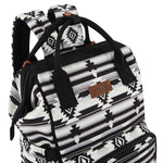 Wrangler Aztec Backpack Organized Daypack Travel Baby Bag with Stroller Strap and Side Bottle Pockets