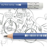STAEDTLER My First Norica Triangular Learner's Pencil + Sharpener, #2 HB, Easy-Grip 3-Sided Design for Beginning Writers, Pre-Sharpened Pencils
