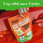 Todd's Better Snacks Egg-Cellent Protein Puffs, Sour Cream & Onion, 2.5 Oz (Pack of 4), Made with Egg Whites, 12g Protein, Gluten Free Healthy Snack