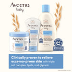 Aveeno Baby Eczema Therapy Moisturizing Cream, Natural Colloidal Oatmeal & Vitamin B5, Cream for Dry, Itchy, Irritated Skin Due to Eczema, Paraben- Steroid-Free, 12 fl. oz