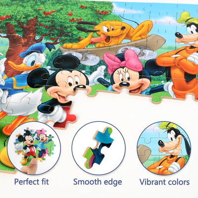 Puzzles for Kids Ages 4-8 100 Pieces Jigsaw Puzzles for Boys and Girls Educational Learning Puzzles in Metal Box