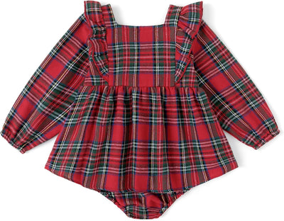 Simplee kids Baby Infant Girls Cotton Long Sleeve Summer Ruffle Romper 3-24 Months