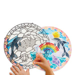 Melissa & Doug Stained Glass Made Easy Craft Kit: Dolphins - 180+ Stickers
