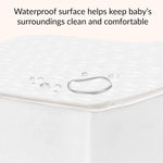 Dream On Me Breathable Full Size Firm Foam Crib and Toddler Bed Mattress, White Floral Cover, 6 Inch