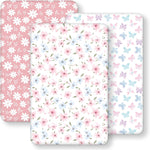 Baby Bedside Bassinet Sheets Fitted Girl, 33”x20” Compatible with Baby Delight Dream On Me & Most Rectangle Bedside Sleeper Bassinet Mattresses, Super Soft Microfiber Pink Rainbow