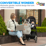 Orian Diaper Bag Backpack, Diaper Bag with Baby Changing Station, Large Travel Diaper Bag, Mosquito Net, USB Charging Port, Waterproof Unisex Baby Bag - 3 bonus gifts