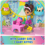 Gabby's Dollhouse, Kitty Care Ear Purrfect Playroom, 17-Piece Playset with 4 Toy Figures and Dollhouse Furniture, Kids Toys for Girls & Boys Ages 3+