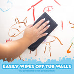 Tub Works® Bath Paint Sticks™ Bath Toy, 12 Count | Nontoxic, Washable Bathtub Paint for Kids & Toddlers | Twistable Sticks Draw Smoothly on Tub Walls | Smooth, Vibrant Alternative to Bath Crayons