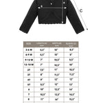 Lilax Baby Girls' Knit Long Sleeve Button Closure Bolero Cardigan Shrug 3-6 Months Black