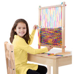 Melissa & Doug Wooden Multi-Craft Weaving Loom: Extra-Large Frame (22.75 x 16.5 inches)