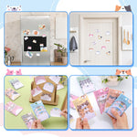 JIANTA Cute Sticky Notes, 6 Pack 270 Sheets Kawaii Cartoon Animal Sticky Notes, Mini Cartoon Notes Animals Shape Markers Flags Self-Stick Memo Pads for School Home Office, JT-BG072-06