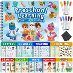 Curious 2 Learn Toddler Preschool Learning Activities | Handwriting Practice for Kids | Workbook Learning Resources| Tracing Kindergarten Workbooks | Busy Book | 4 Year Old Boy Birthday Gift | Blue