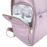 Fisher-Price Fastfinder Gemma Diaper Bag Backpack with Portable Changing Pad, Wipes Dispenser (Pink)