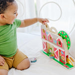 Melissa & Doug GO Tots Wooden Barnyard Tumble with 4 Disks - FSC Certified