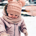 FURTALK Baby Winter Knitted Beanie Hat Soft Warm Pom Pom for Infant Toddler Skull Cap