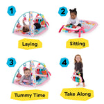 Baby Einstein Ocean Explorers 4-in-1 Kickin Tunes Jellyfish Jamboree Music & Language Discovery Gym, Pink, Ages 0 Months and Up