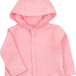 HonestBaby Matelasse Snap-Front Hoodie 100% Organic Cotton Infant Baby Boys, Girls
