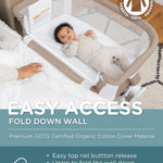 Baby Delight Beside Me Dreamer Bassinet | Bedside Sleeper & Baby Bassinet | 6-Position Height Adjustment | 100% GOTS Certified Organic Cotton Fabric | Organic Mocha