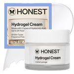 Honest Beauty Hydrogel Cream with Hyaluronic Acid, Jojoba, + Squalane | Oil Free, Lightweight, Moisturizing | EWG Verified, Vegan + Cruelty Free | 1.7 fl oz
