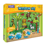 Imagimake Window Art Jungle | 16-Piece Glass Paint & Suncatcher Kit | Craft & Discover Animals | Art Kit for Kids| 5 Year Old Boy Gifts | Birthday Gifts for Boys & Girls Ages 5,6,7,8,9,10,11,12