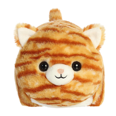 Aurora® Adorable Spudsters™ Taco Orange Tabby™ Stuffed Animal - Round Shape Makes for Comforting Cuddles - Perfect for Kids All Ages and Animal Loving Adults - 10 Inches