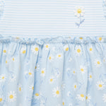 Little Me Clothes for Baby Girls' Daisies Bodysuit Dress with Headband, Nantucket Breeze, 12 Months