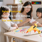 Busieea Hot Glue Gun Kit with 40 Glue Sticks, Fast Preheating Hot Melt, High Temp for School Crafts DIY Arts and Quick Home Repairs (20w)