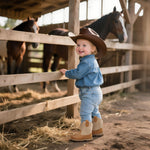 Apakowa Baby & Toddler Cowboy Boots for Boys Girls Infant Cowgirl Boots