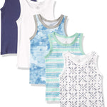 HonestBaby Sleeveless Muscle T-shirts 100% Organic Cotton for Infant Baby and Toddler Boys, Girls