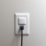 Qdos Safety StayPut Single Outlet Plug Cover | White | Secure Fit and Beveled Edges Prevent Small Fingers from Removing Unlike Inferior Products| Fits All Outlets | 24 Pack