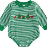 MERSARIPHY Baby Christmas Clothes Baby Boy Girl Sweatshirt Romper Santa Baby Romper Tops Fall Winter Outfits