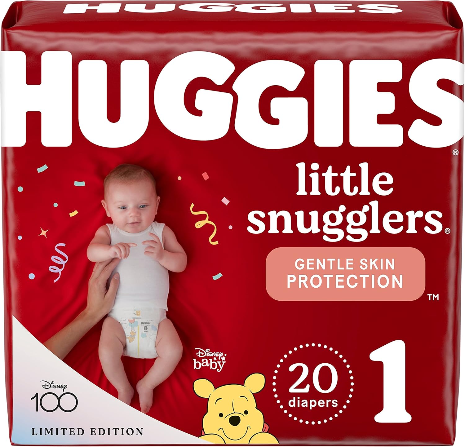 Huggies Size Newborn Diapers, Little Snugglers Baby Diapers, Size Newborn (up to 10 lbs), 31 Count, Packaging May Vary