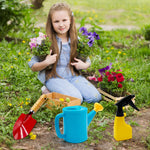Kids Gardening Tools Set Includes Toddler Gardening Gloves, Sturdy Tote Bag, Watering Can, Shovel, Rake, Trowel, Children Apron, Garden Notebook - Easter Gifts for Toddler