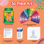 Crayola First Aid Kit, 30 Pieces | First Aid Kit for Kids & Adults, Travel-Friendly Compact for Home, Car, Camping, and Traveling
