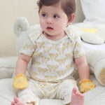 ZAVBABY Newborn Baby Girls Bodysuits Rib Summer Infant Clothes Outfit Set 9-12 Month